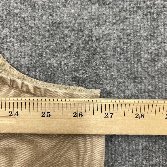 VTG Carhartt Vest Mens 2XL Tan Sherpa Lined Workwear Zip Front V13SDL Made USA - Picture 8 of 8